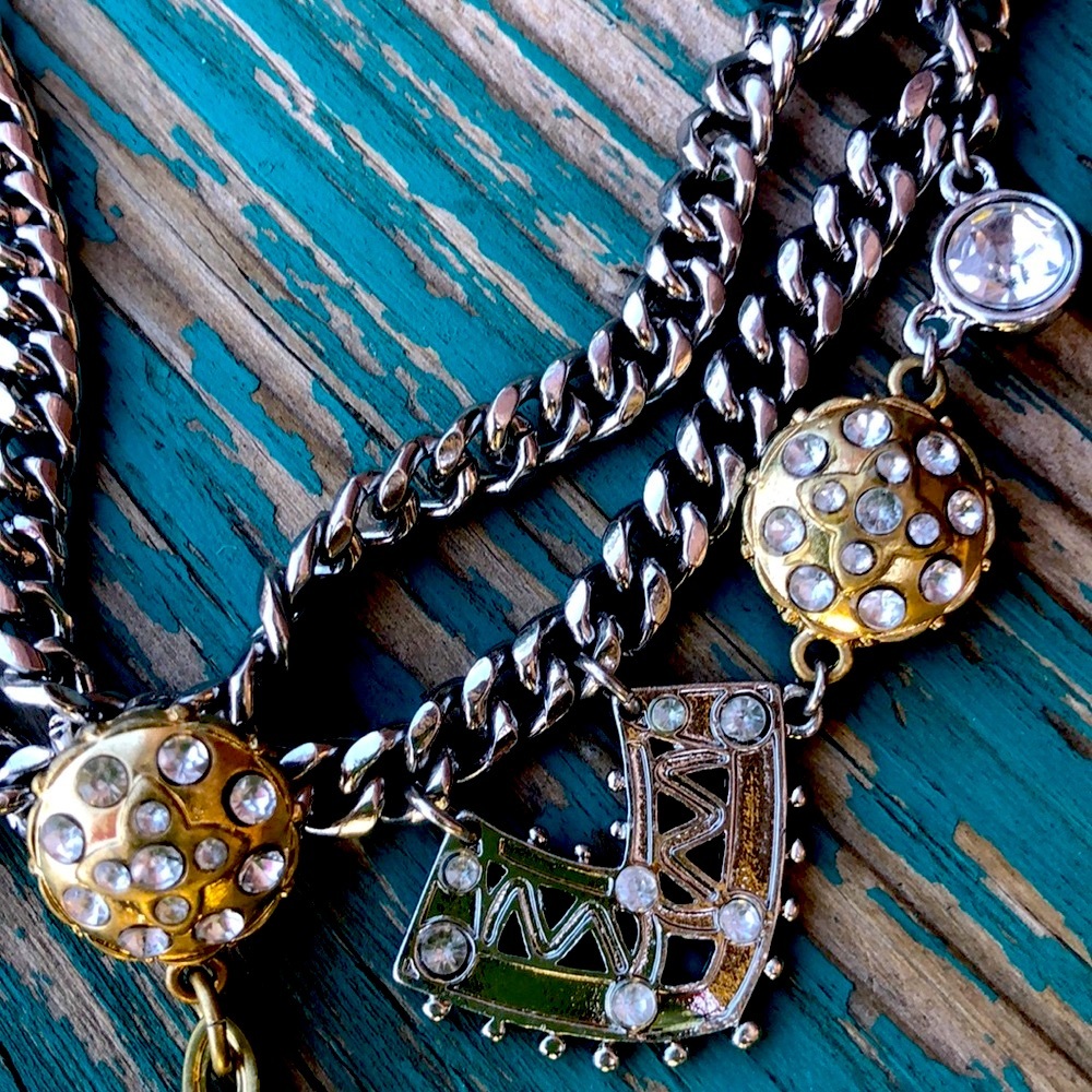 Women’s Silver & Gold Two Tone Necklace - Picture 1 of 8